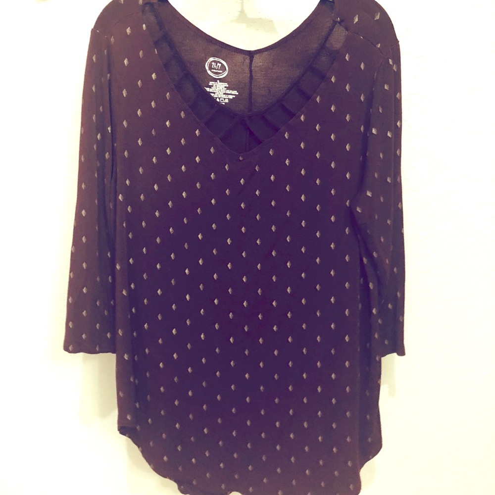 Maroon  blouse